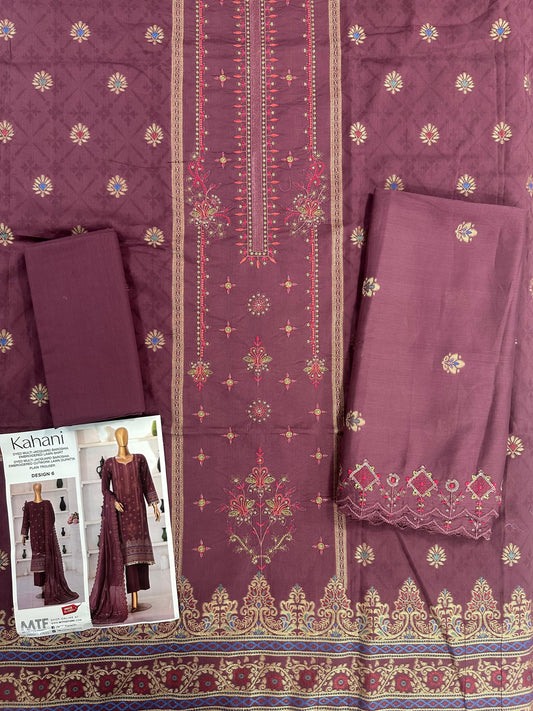 MTF KAHANI Unstitched COLLECTION Design #6