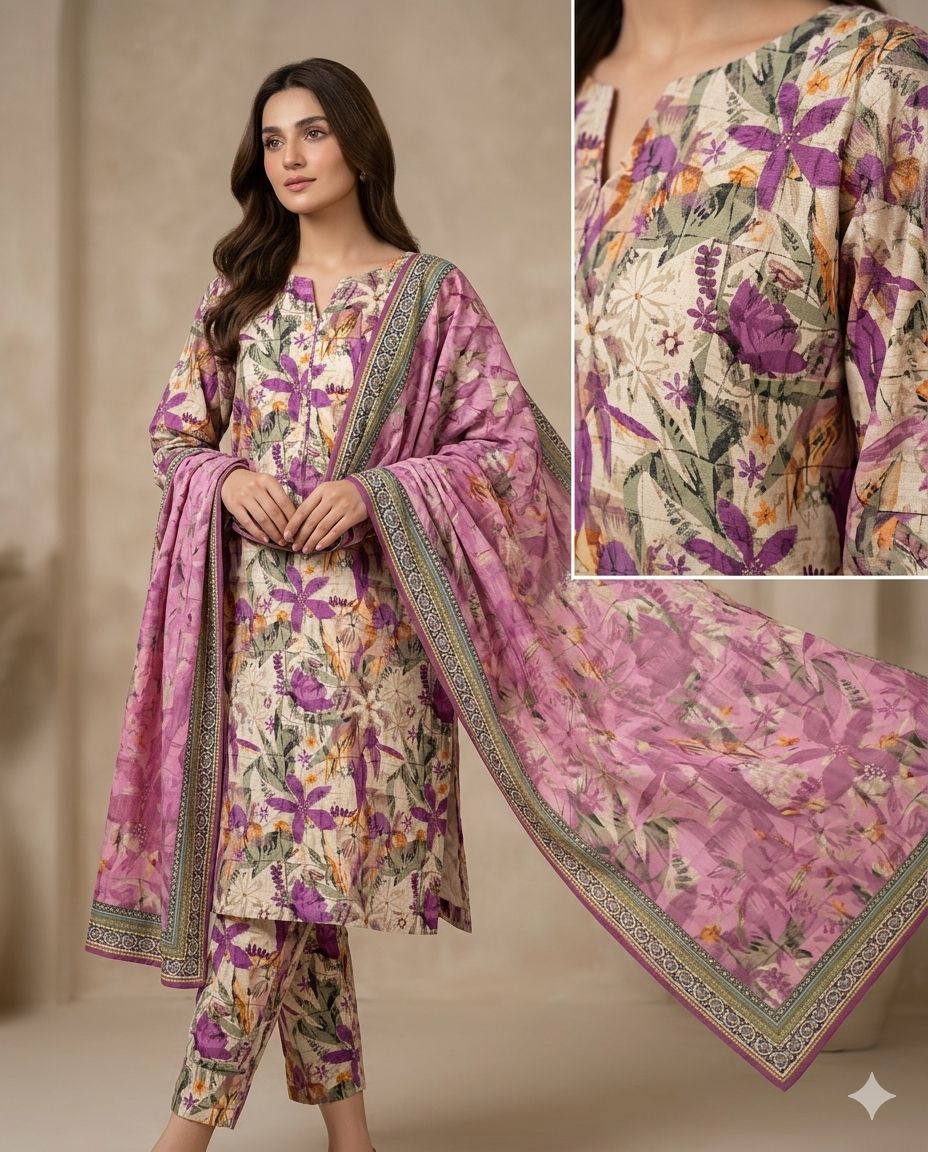 ZAMAN NINOKARA UNSTITCHED COLLECTION D#14
