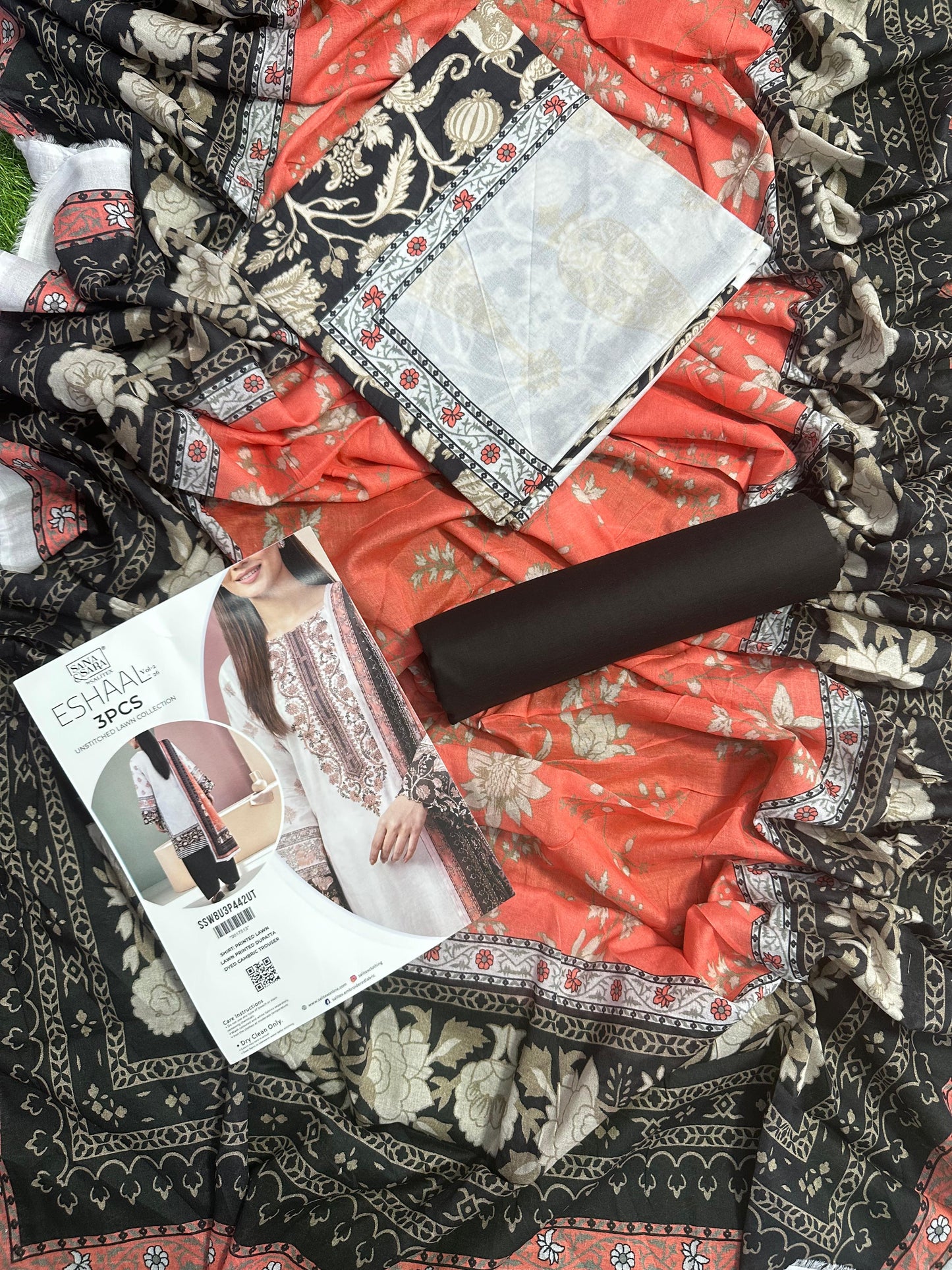 Salitex Eshal (D.C:-SSW8U3P442) 3Pcs Unstitched Printed Lawn Collection