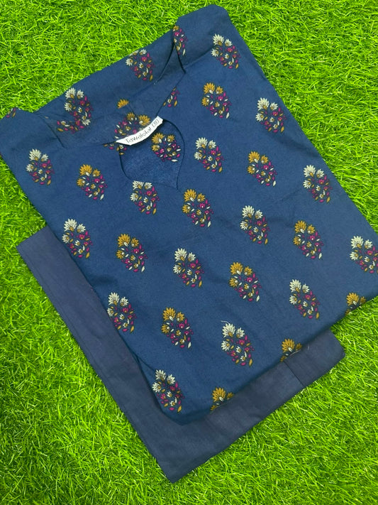 Tawakkal Navy Stitched 2-Piece