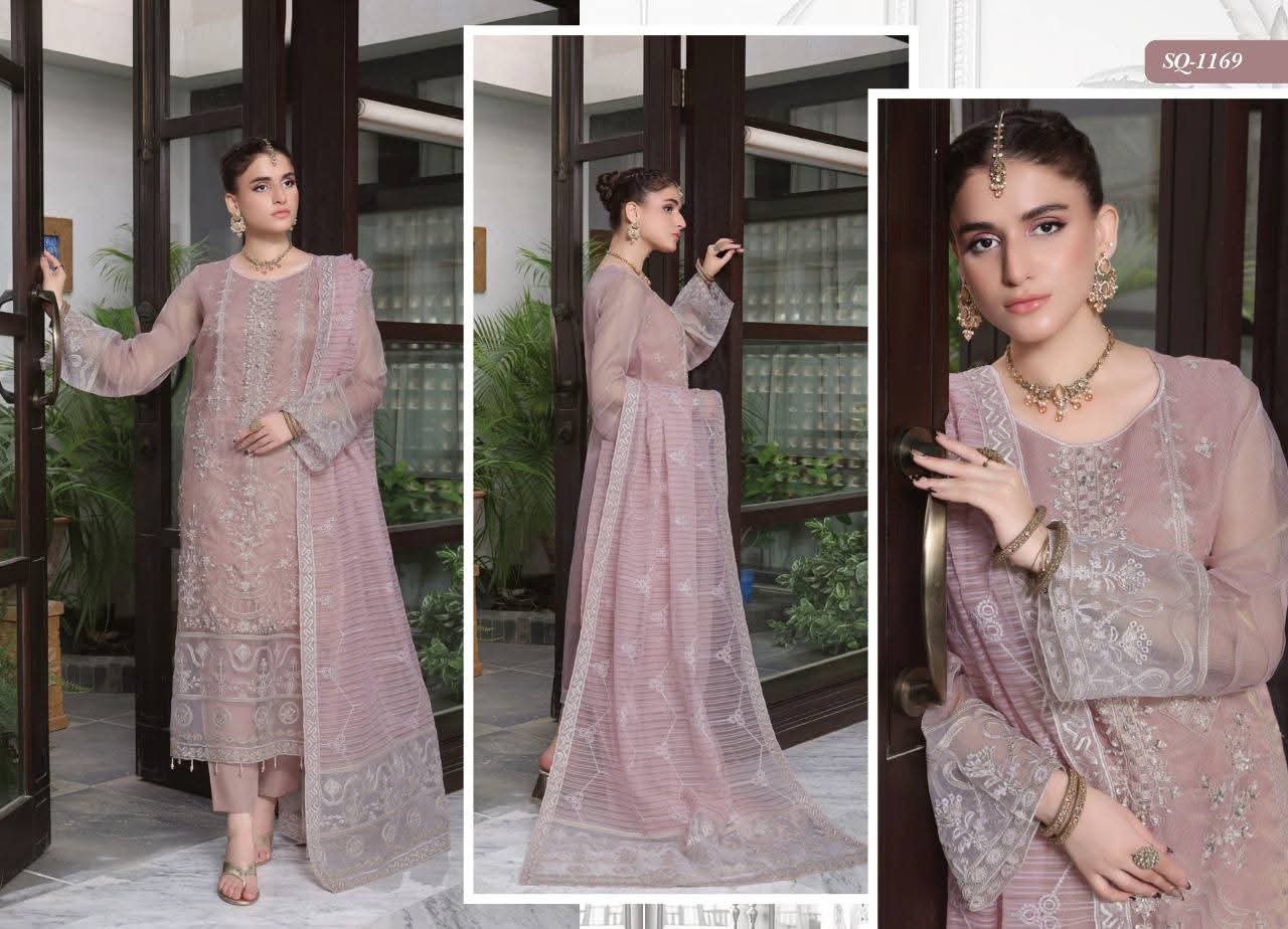Alvin Pink Luxury Embroidered Collection