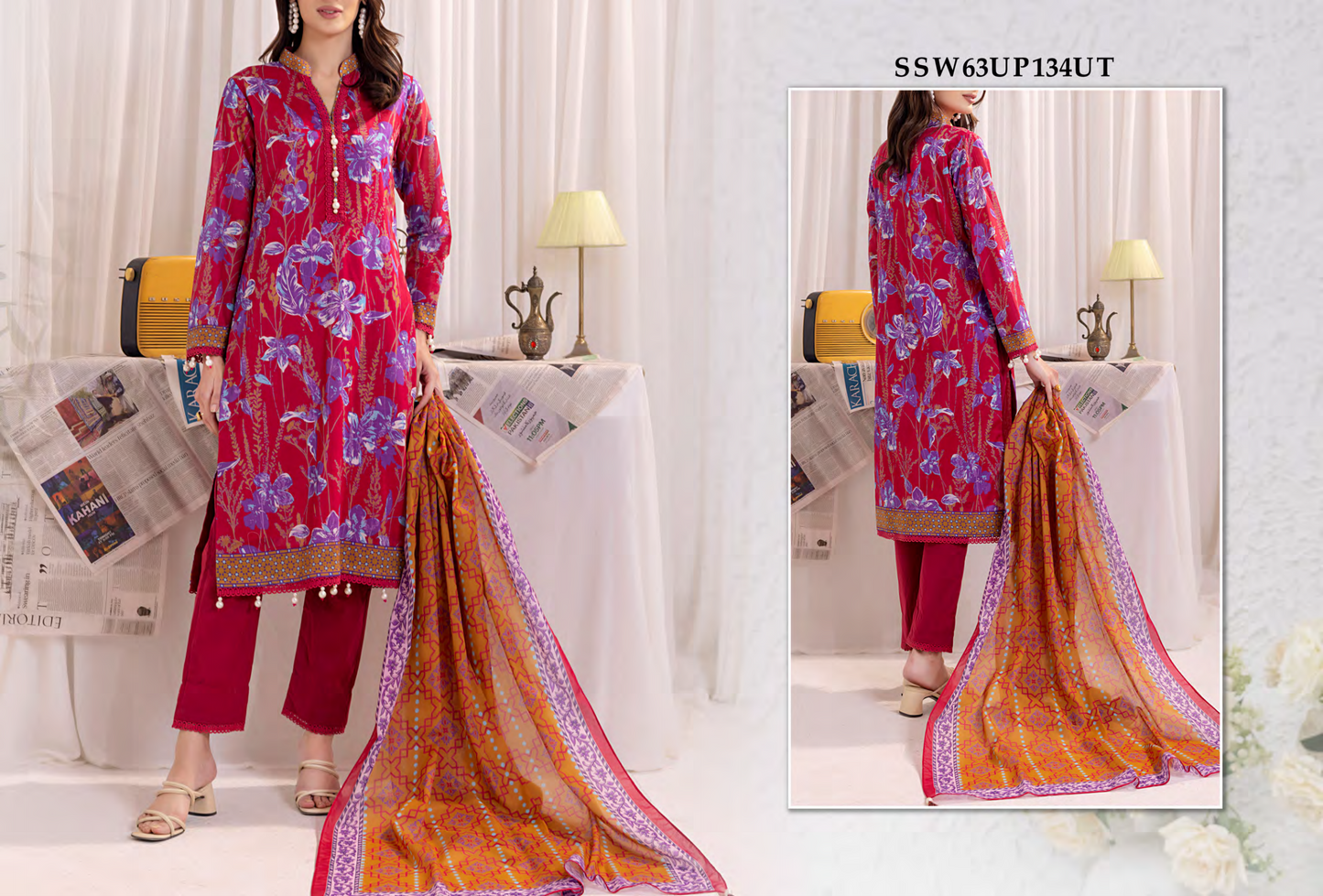 Salitex Eshaal Unstitched Lawn 3 Pieces Vol II 🔥❤️