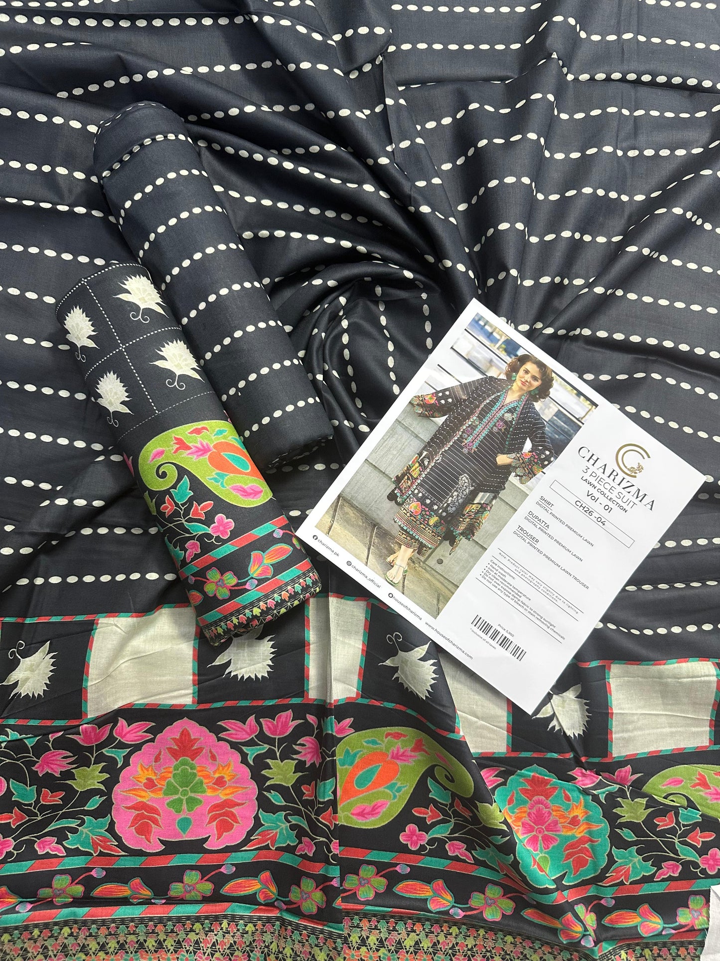 CHARIZMA LAWN UNSTITCHED COLLECTION – Vol 1_CH26-04