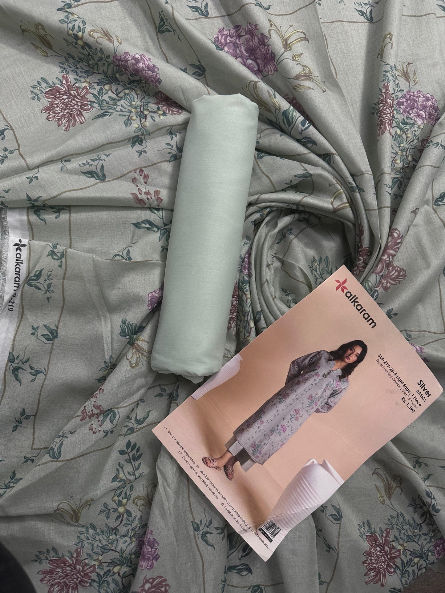 Alkaram Light Sage 2Pcs S+T