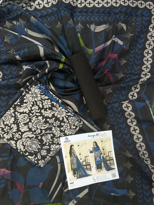 Inaaya Ali Lawn 3 Piece Collection 2026 By Arham Textile