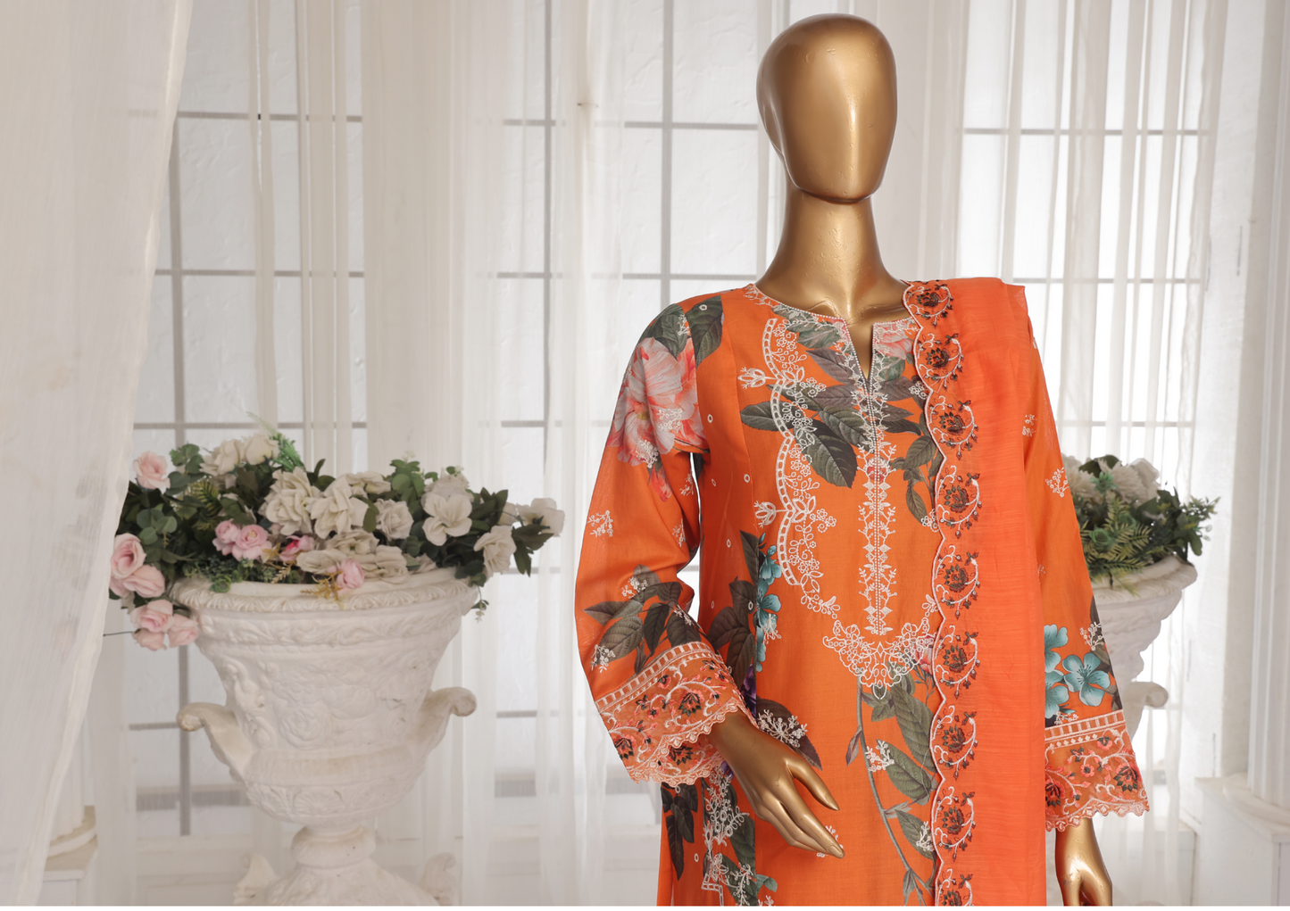 Aifa Daisy ChikanKari Unstitched 3 PIECE πβ