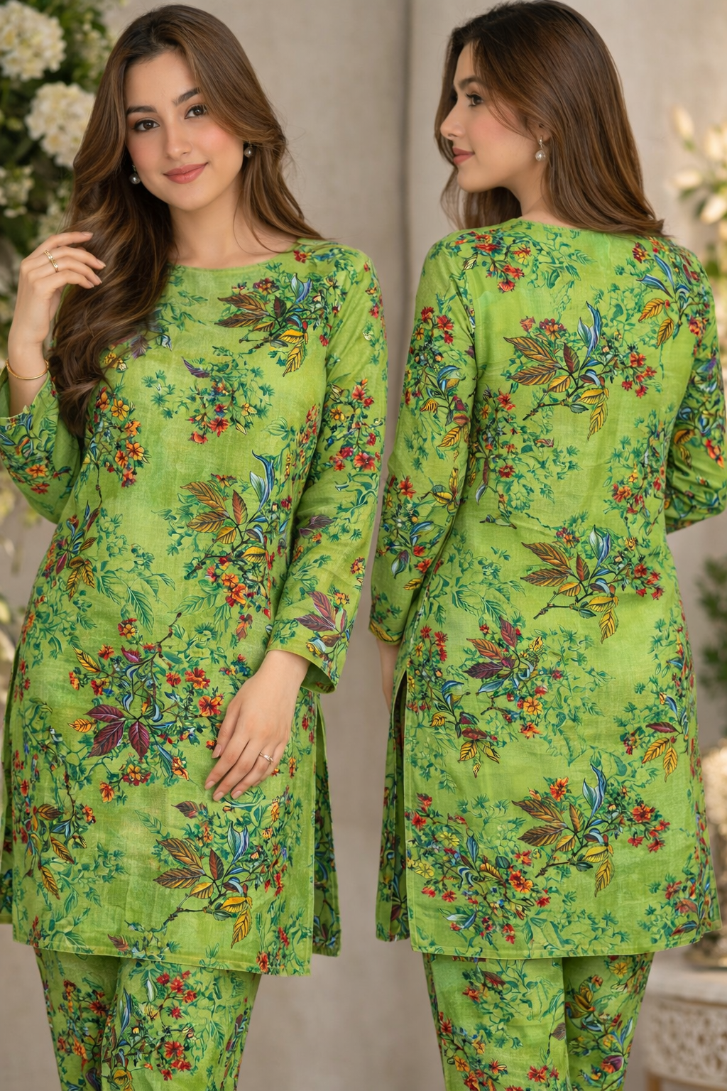 Mix Brand – Premium Unstitched Collection Digital Printed All-Over 2-Piece Suit