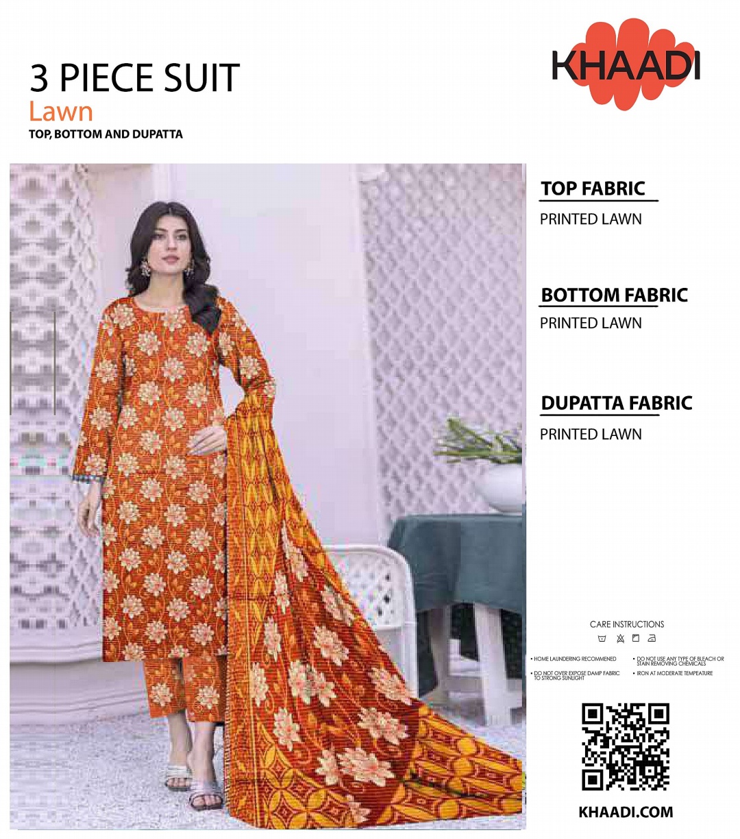 KHAADI Unstitched Lawn 3 Pieces in Wholesale Price π₯β€οΈ