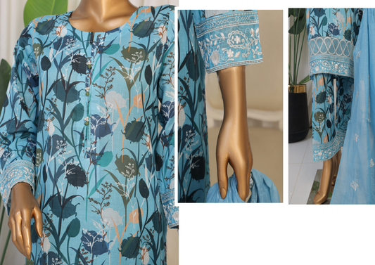 Aifa Azure Stitched Embroidery Collection ๐งต๐
