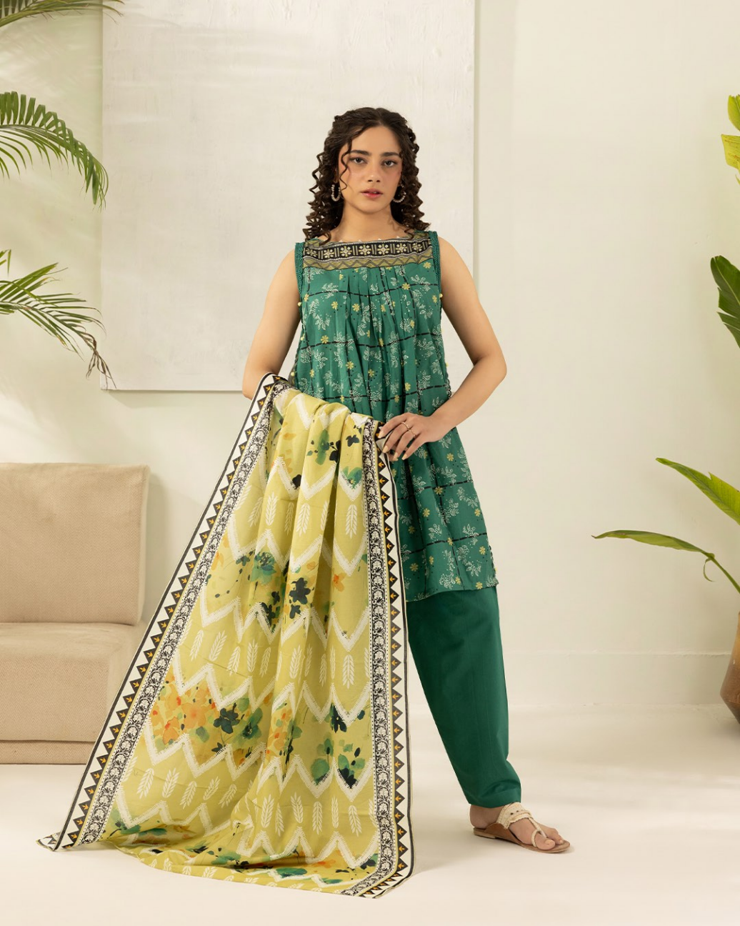 ZELLBURY Unstitched Lawn Collection 2026 Design #WUS26X30542
