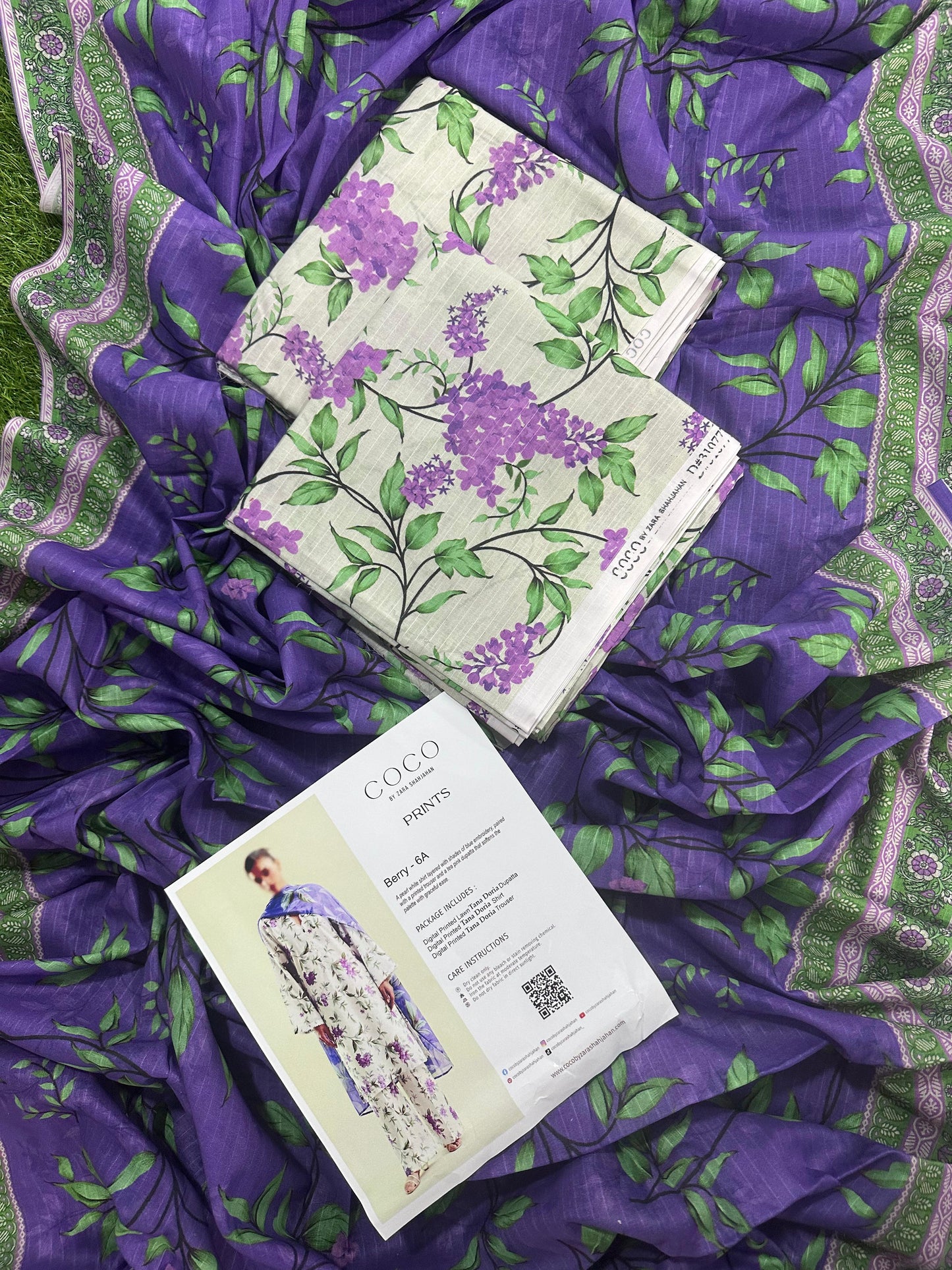 COCO Berry - 6A - PRINTS 3PCS UNSTITCHED COLLECTION
