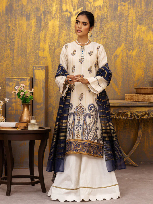 Salitex fancy Base with Zari Orgnaza dupatta 3P WK-01146UT