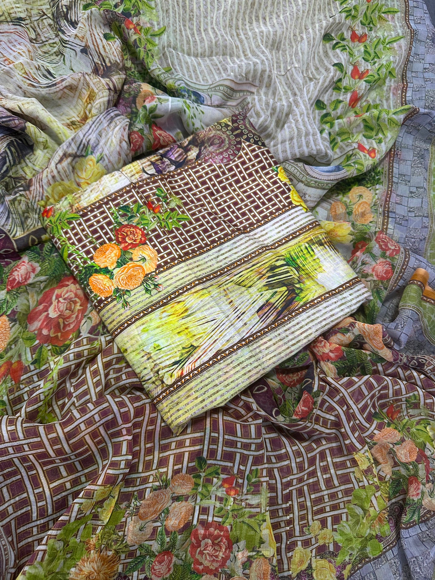 Wajdan 2Pcs Printed Lawn