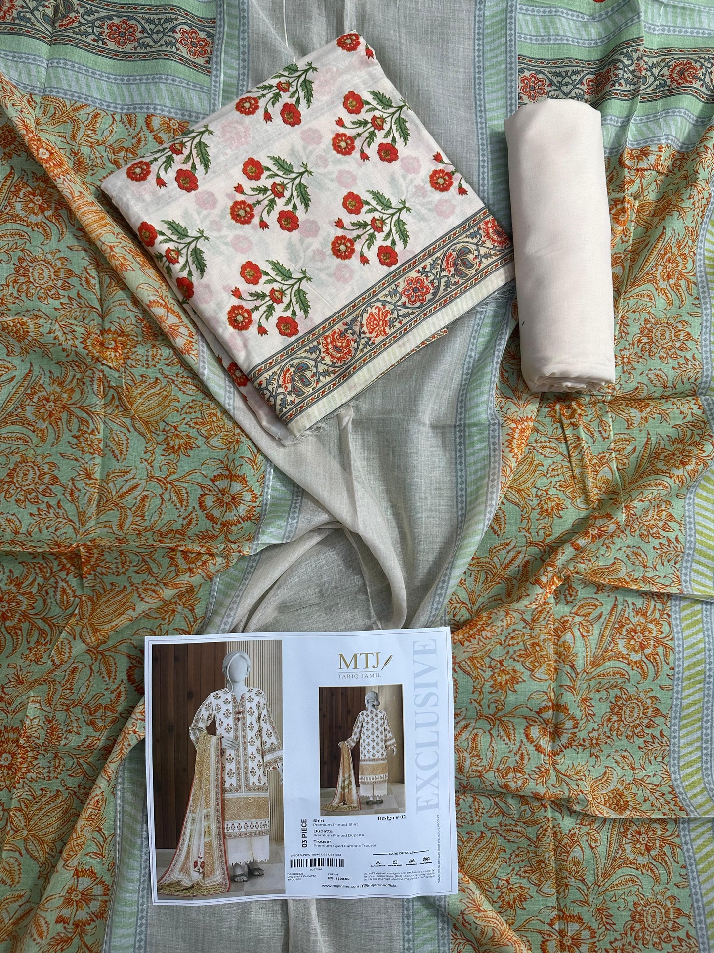 πβ¨ MTJ Printed Collection Alert β¨π
π’π₯ 2026 Lawn Dupatta Collection π₯π’ππΈ MTJ πΈπ Design#2
