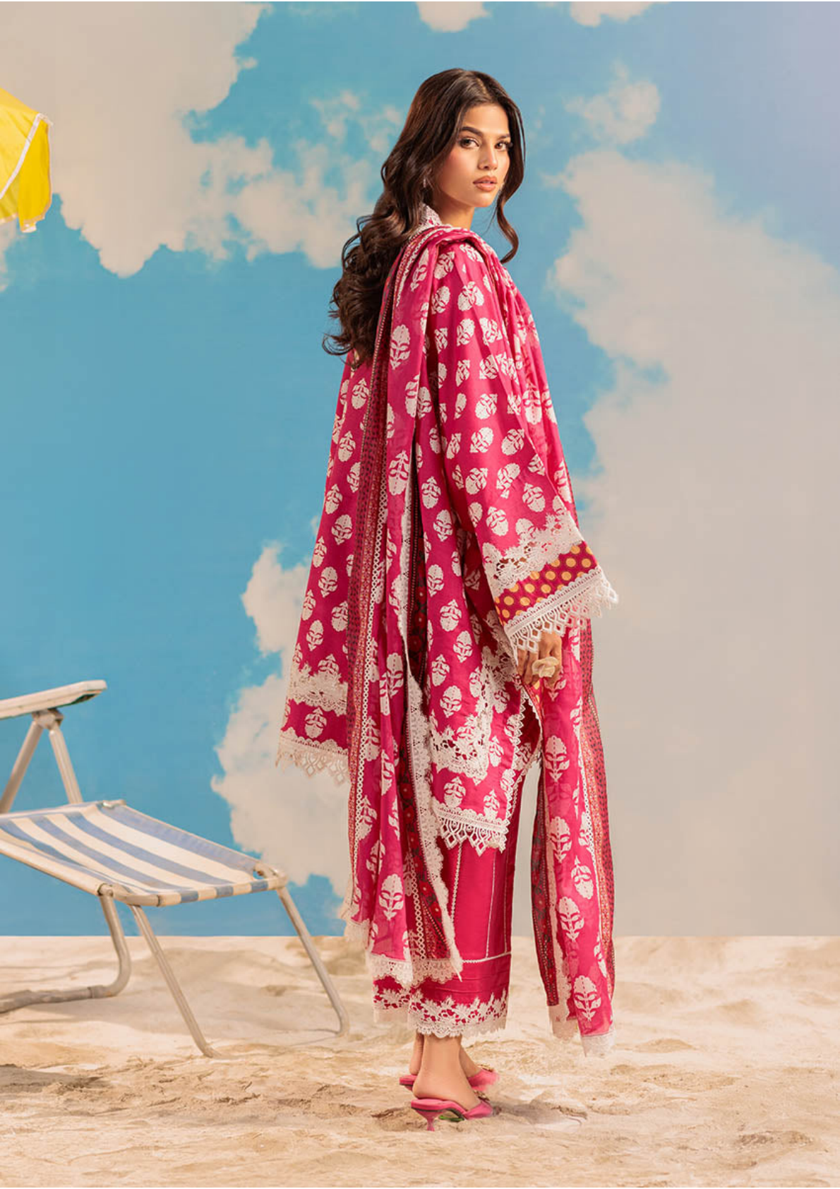 BONANZA DORIA LAWN UNSTITCHED 3 PIECE โก๐๐
