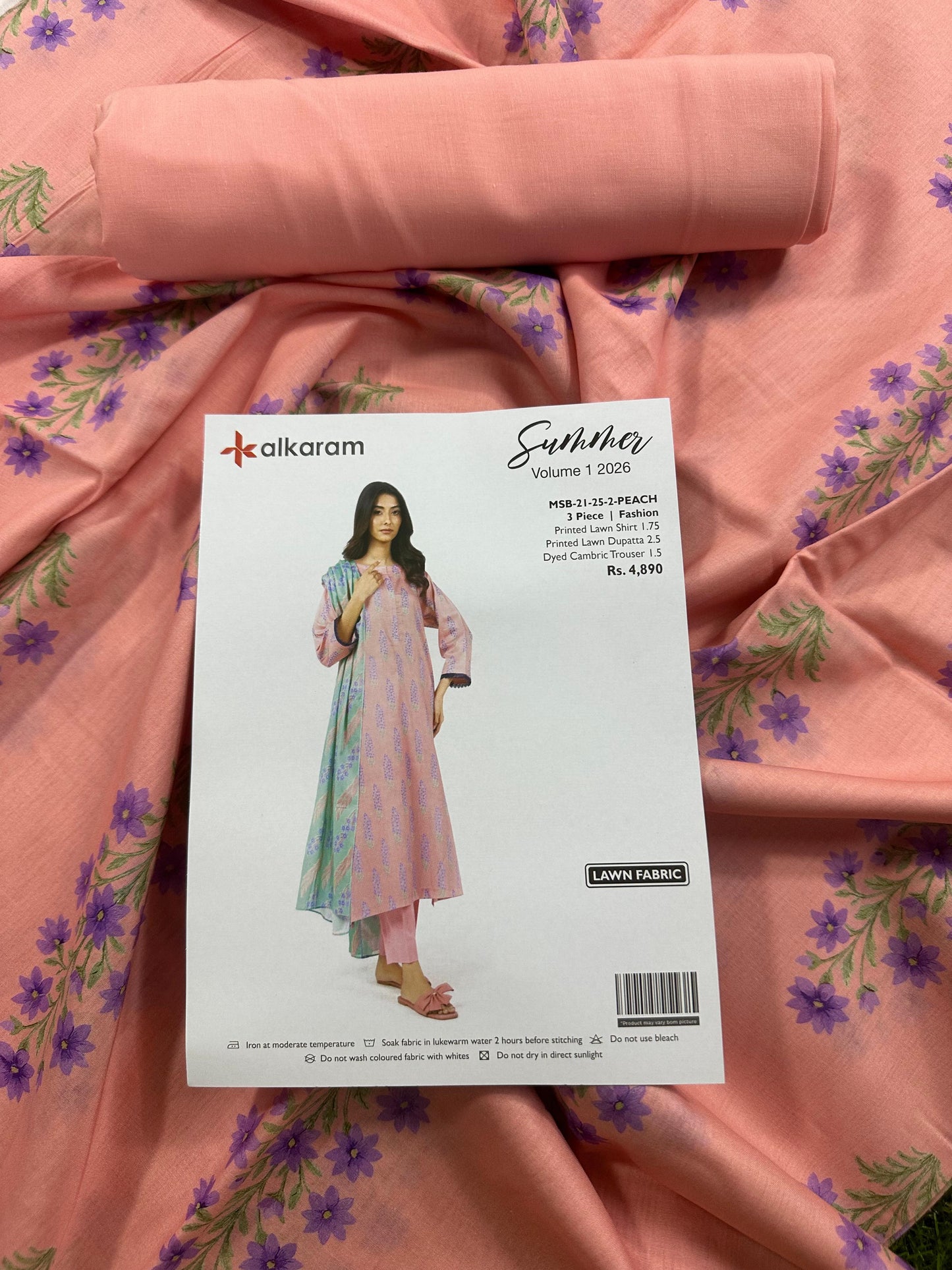 Alkaram Premium Unstitched Collection Digital Printed 2-Piece Suit