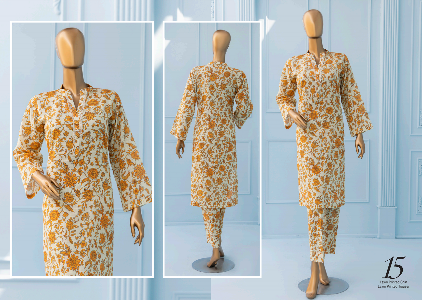 š SAWERA BANADORA 100% Original Lawn 2 PC Unstitched ā Series 2025 š