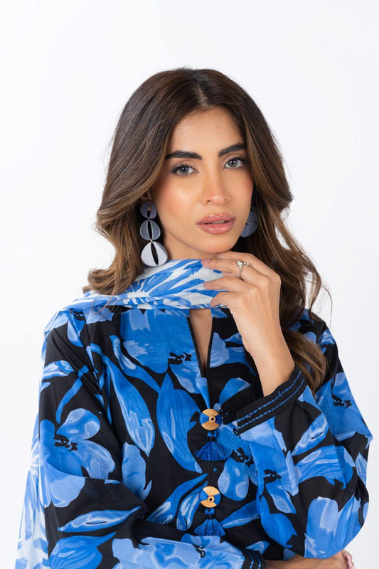 Alkaram Digital Printed Lawn 3 Piece ๐๐งก