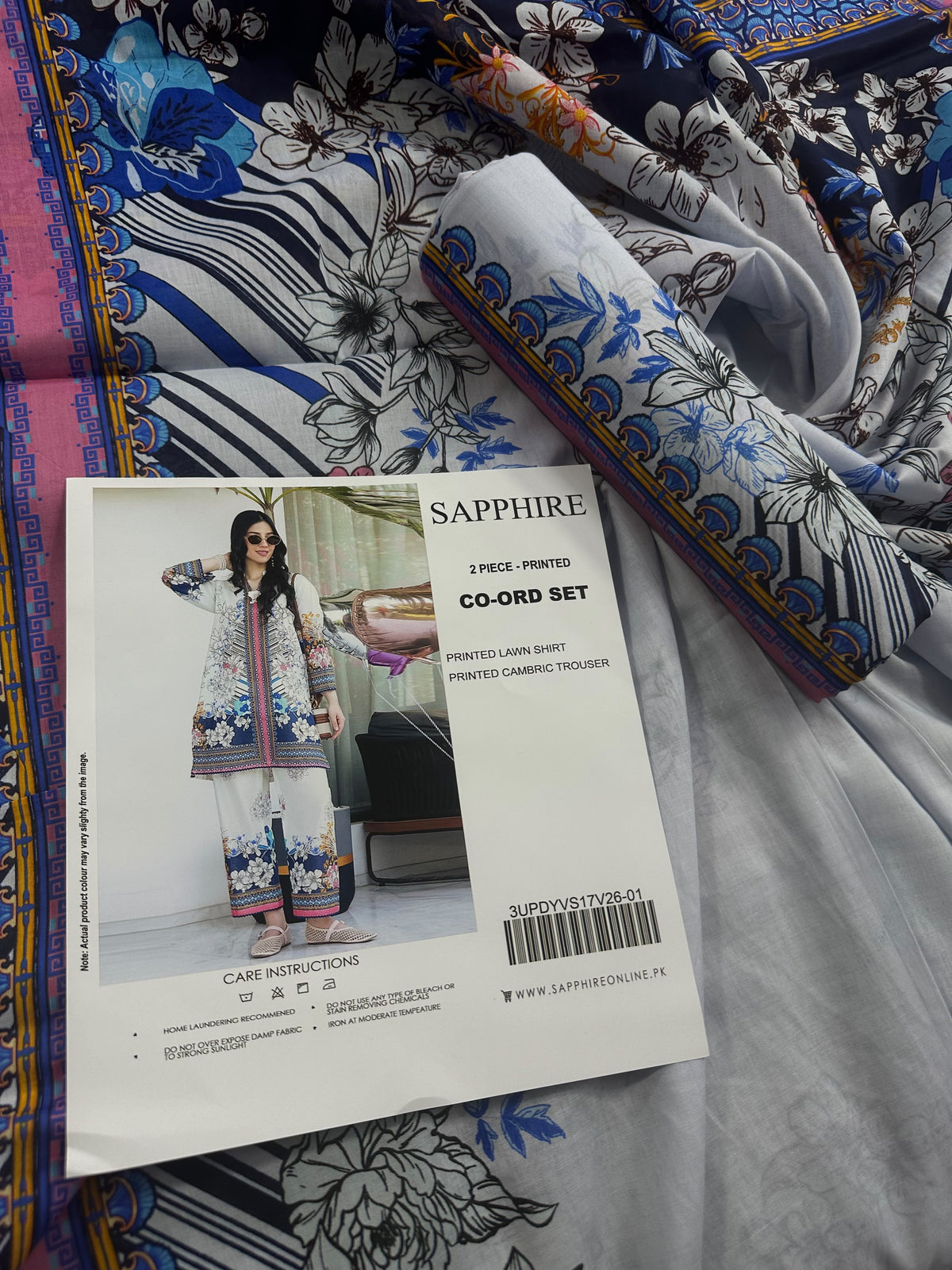 Sapphire White 2Pcs Cord Set