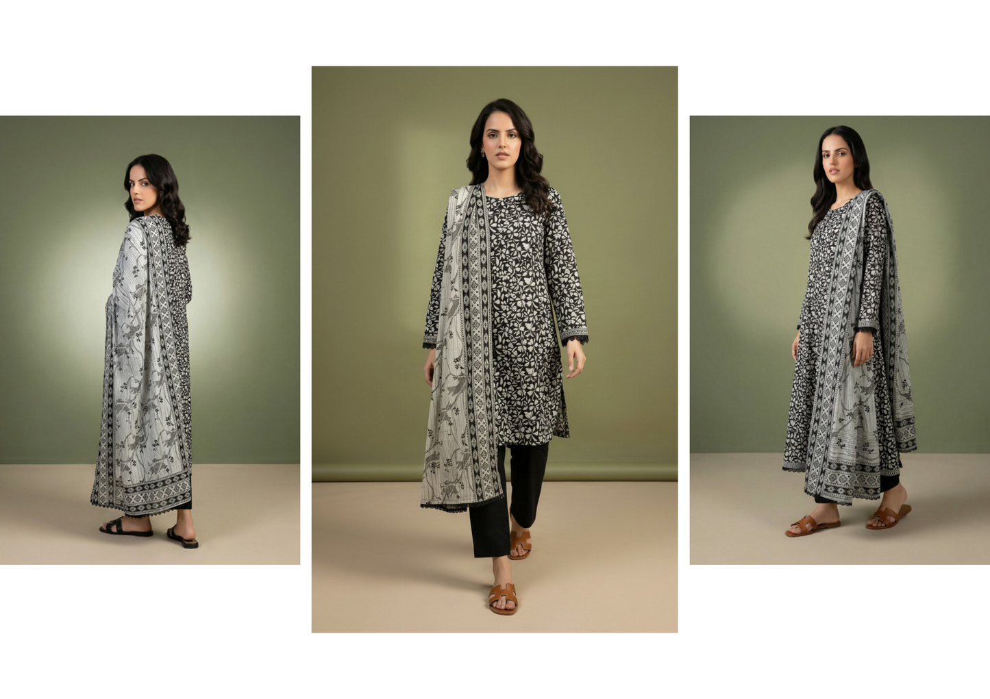 Salina Black & White Lawn Collection Vol-2 Design # 5