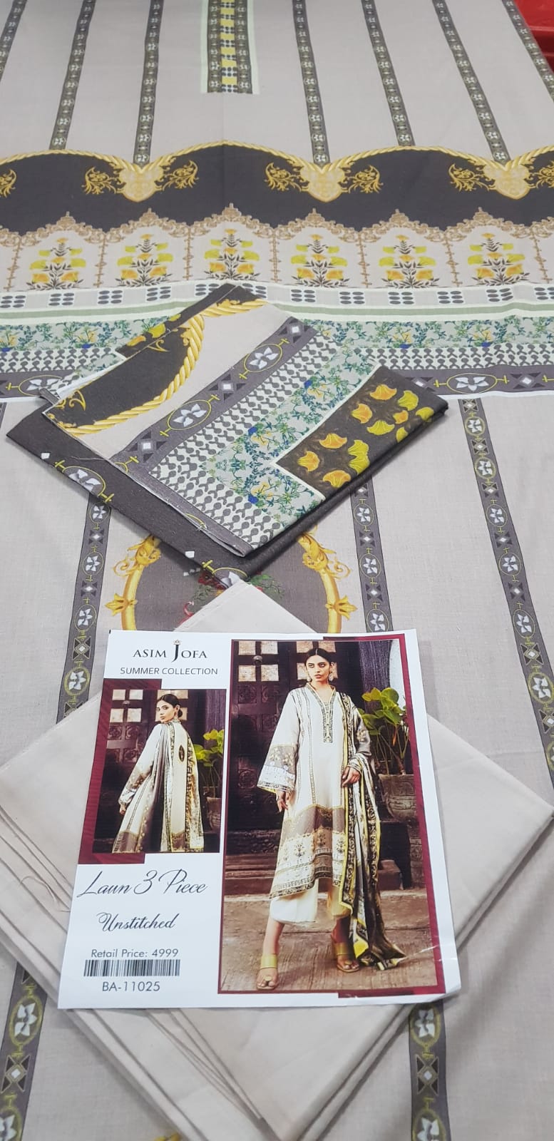 Asim Jofa Lawn Printed 3PC In Wholesale Price