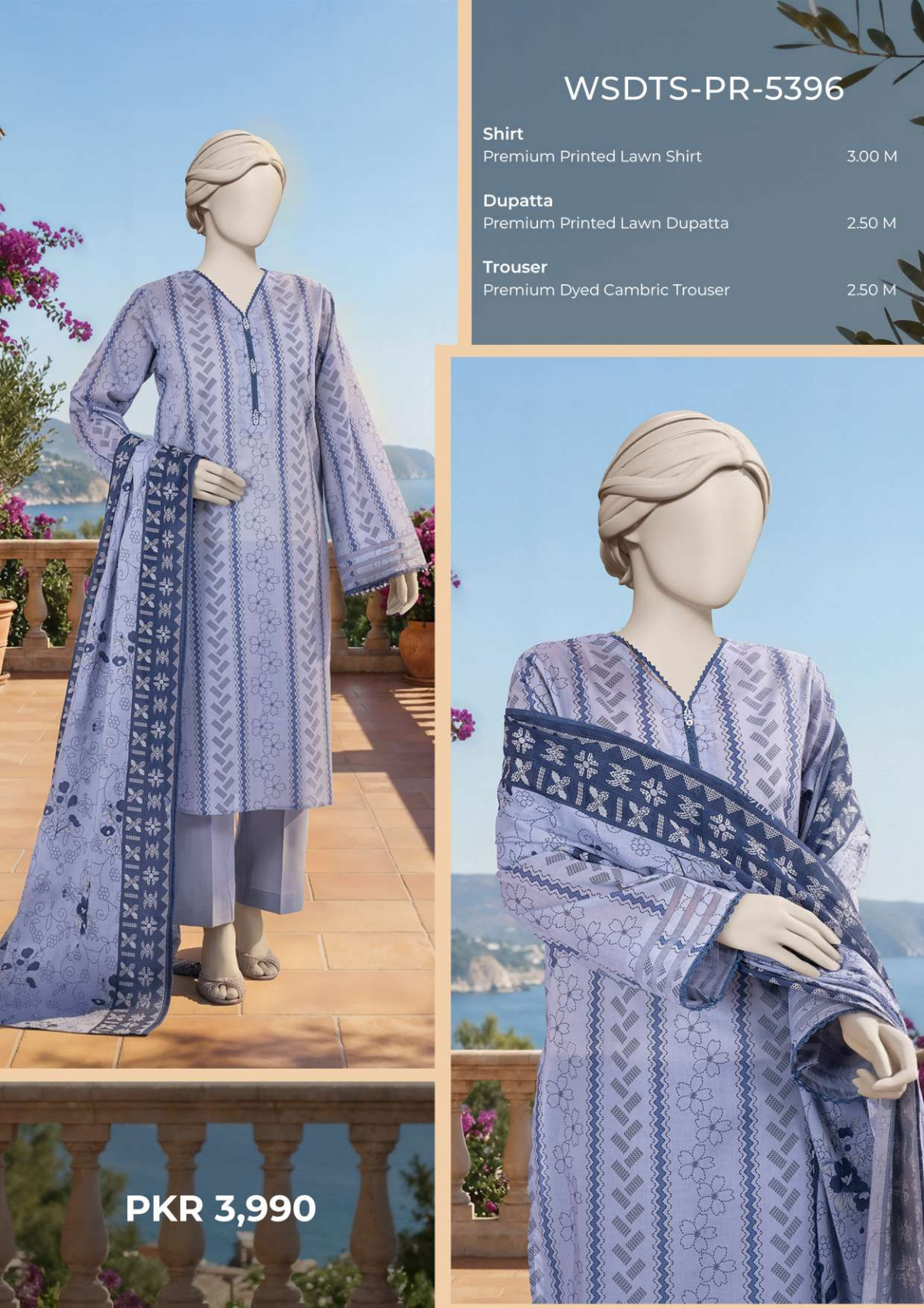 MTJ Original Printed Lawn β Summer 2026 Design# WSDTS-PR-5396
