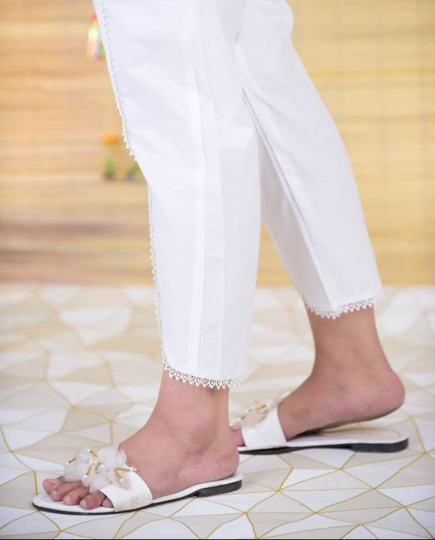 Cotton Stitched Dyed Designing Trouser ✨❤️