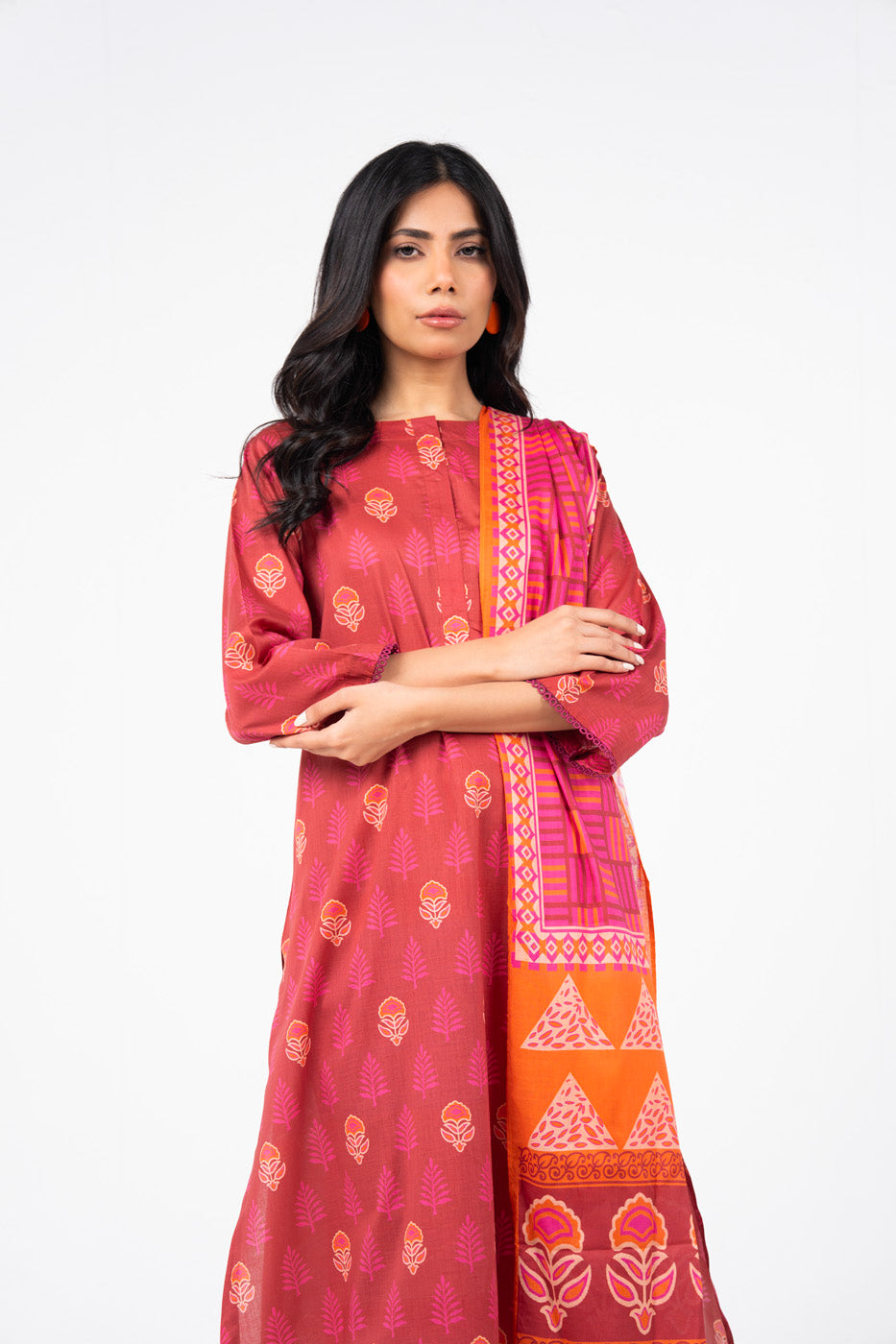 Alkaram 100% Original Lawn 3 Piece 😉🧡
