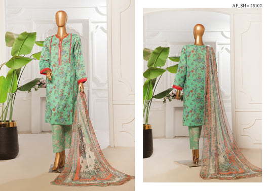 Sahil by AIFA Printed Lawn Un-Stitched 3P in wholesale Price