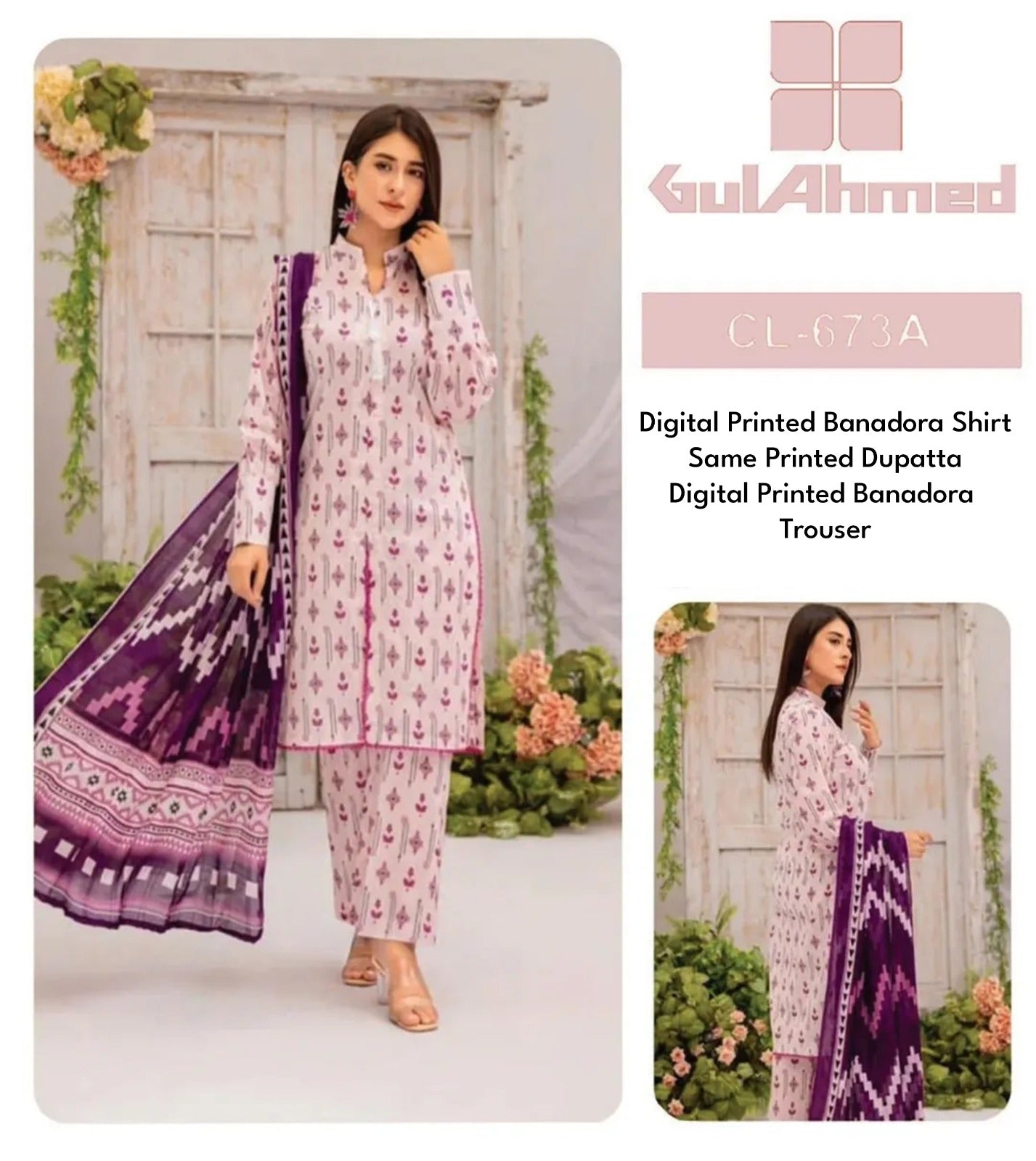 Gulahmed BanaDora 3P Unstitched