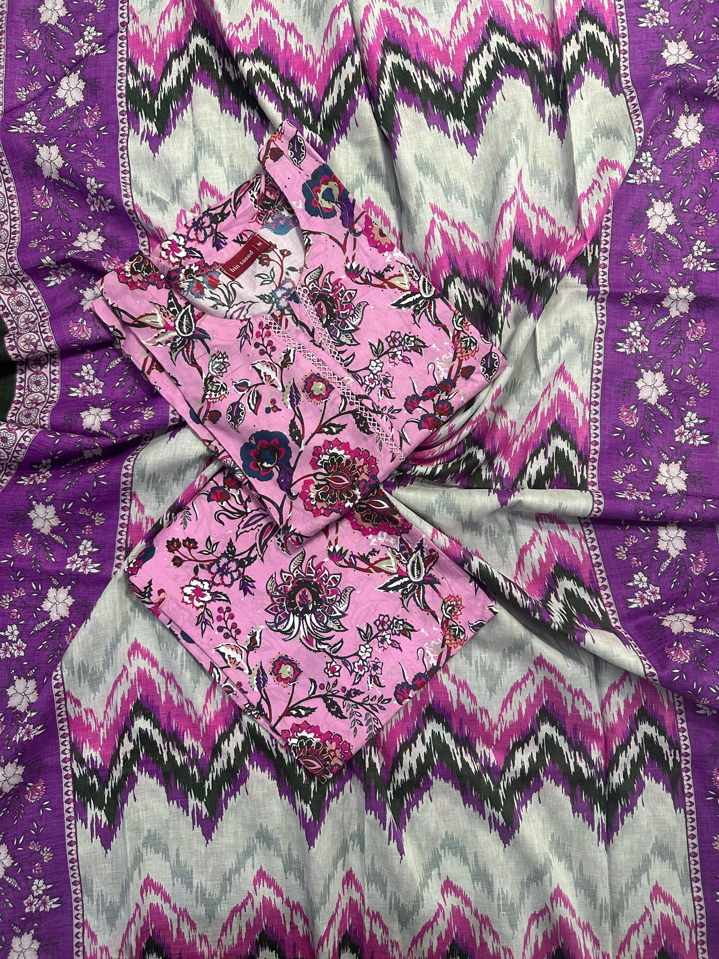 BIN SAEED STITCHED 3PCS COLLECTION D#01