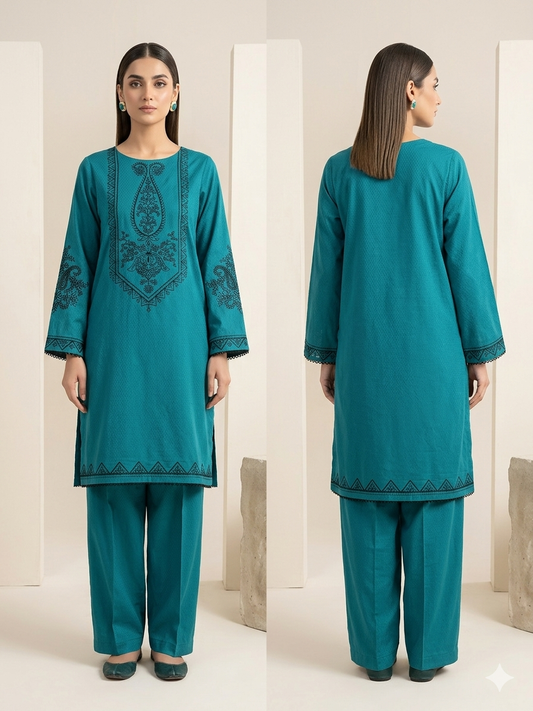 SALITEX 2PC EMBROIDERED UNSTITCHED LAWN COLLECTION