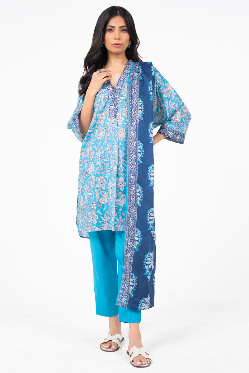 alkaram prints 100% Original Lawn Unstitched 3 Pieces ❤️