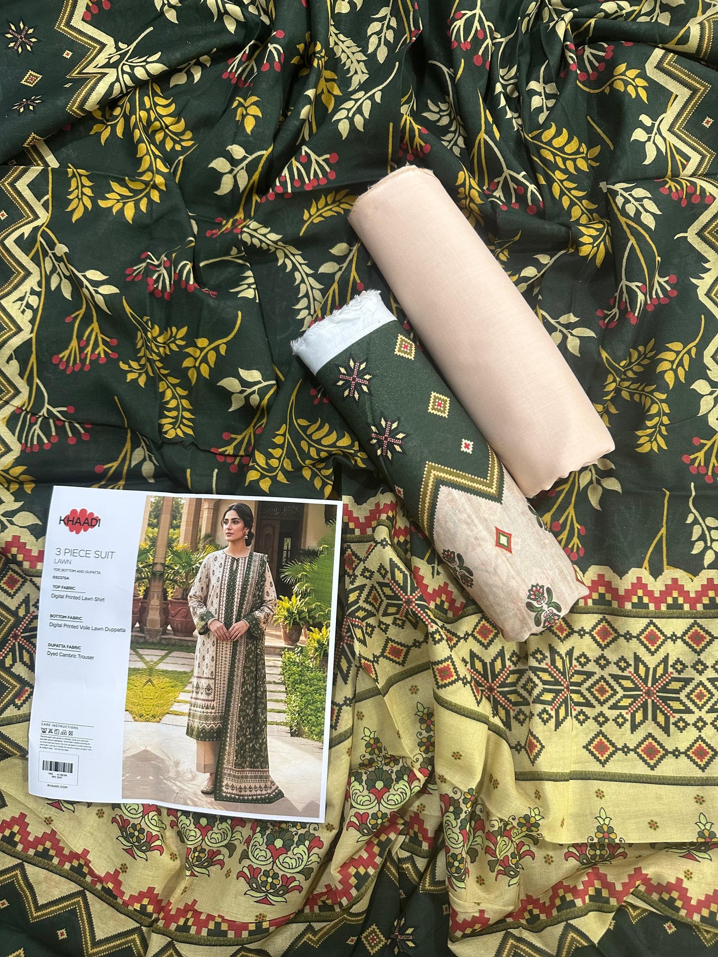 Khaadi (D.C:-SS2375A) 3Pcs Digital Printed Lawn Collection