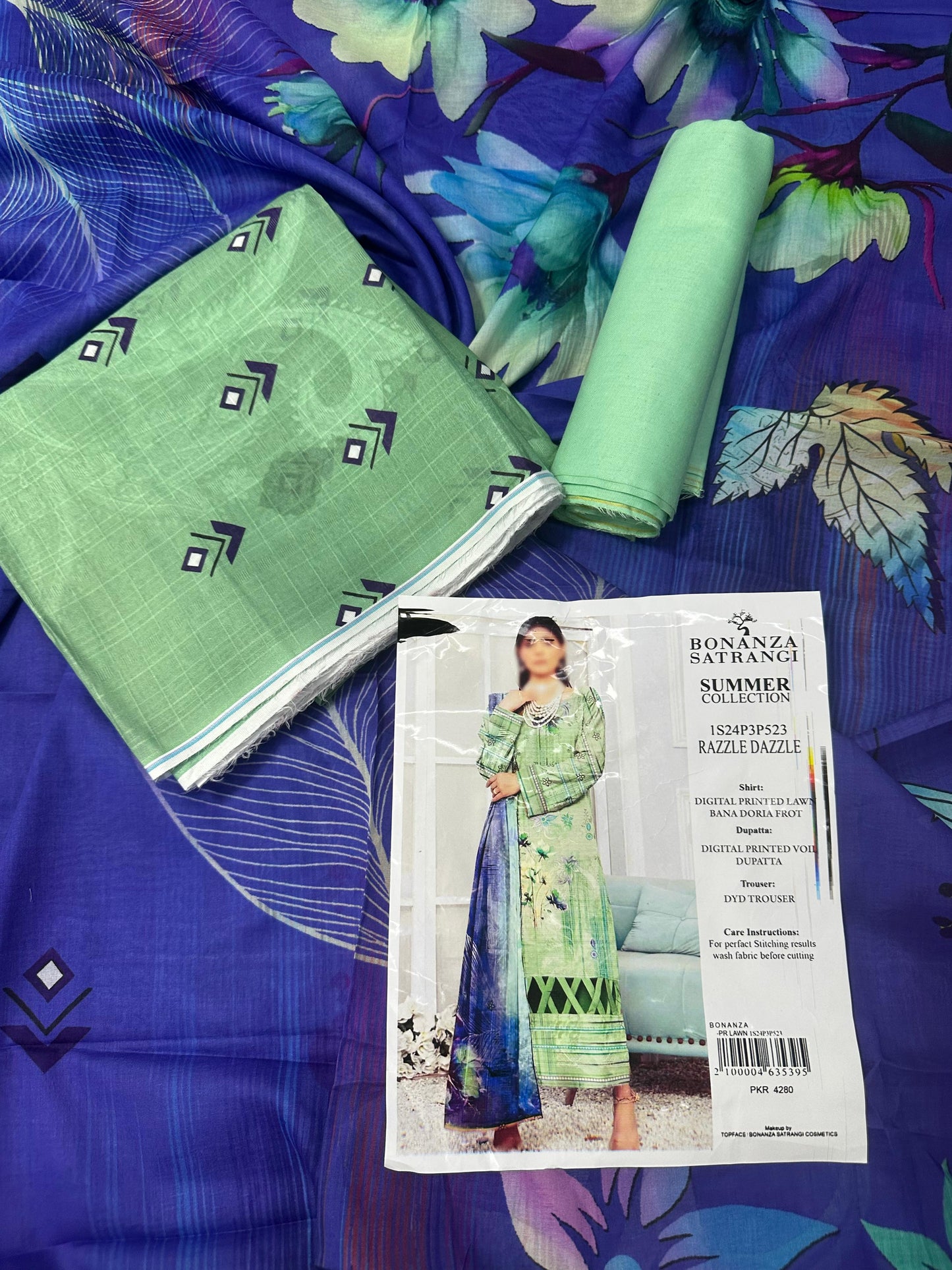 BONANZA SATRANGI β SUMMER UNSTITCHED 3PCS COLLECTION