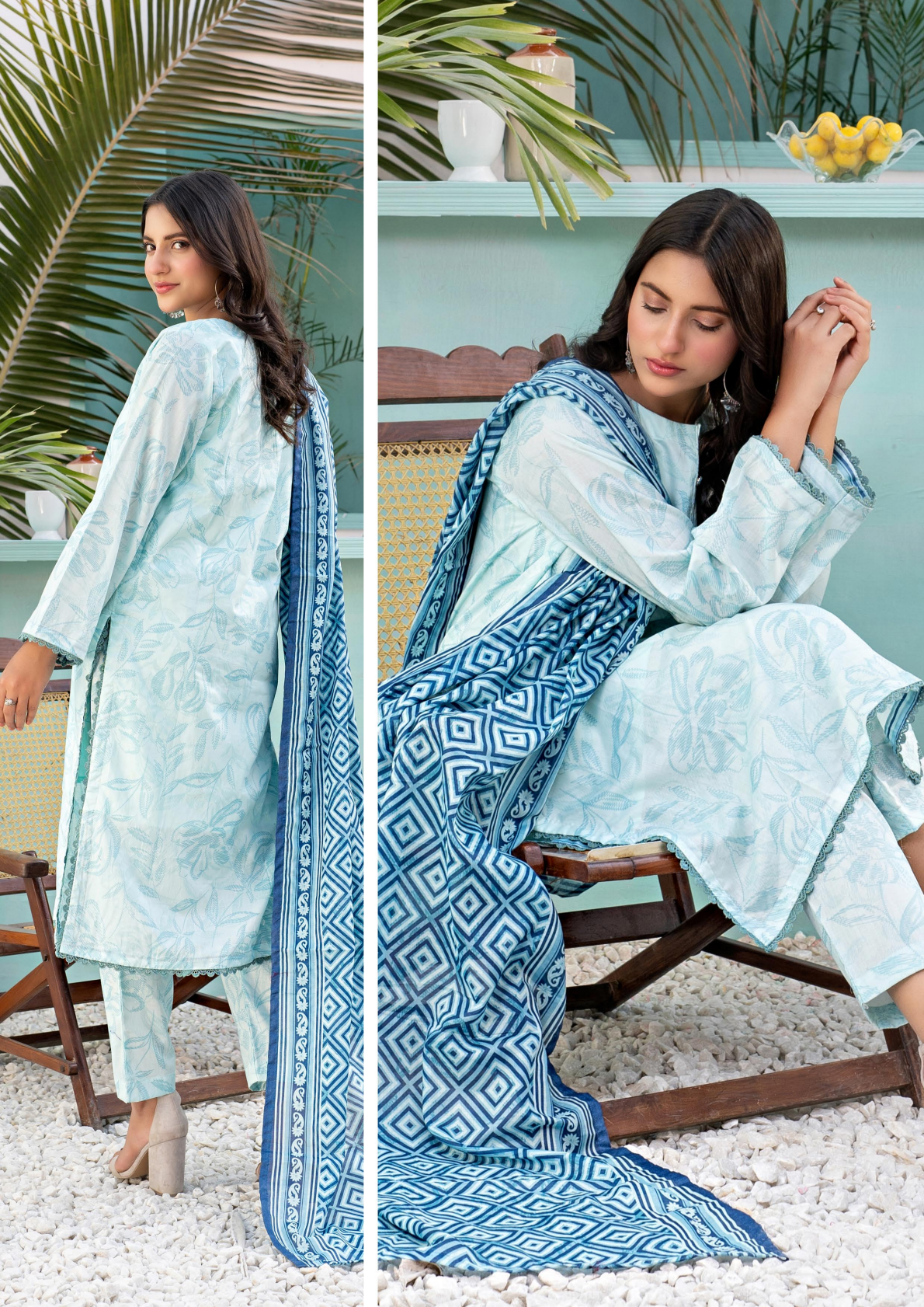 Zesh Unstitched Lawn 3 Piece 100% Original 🔥❤️
