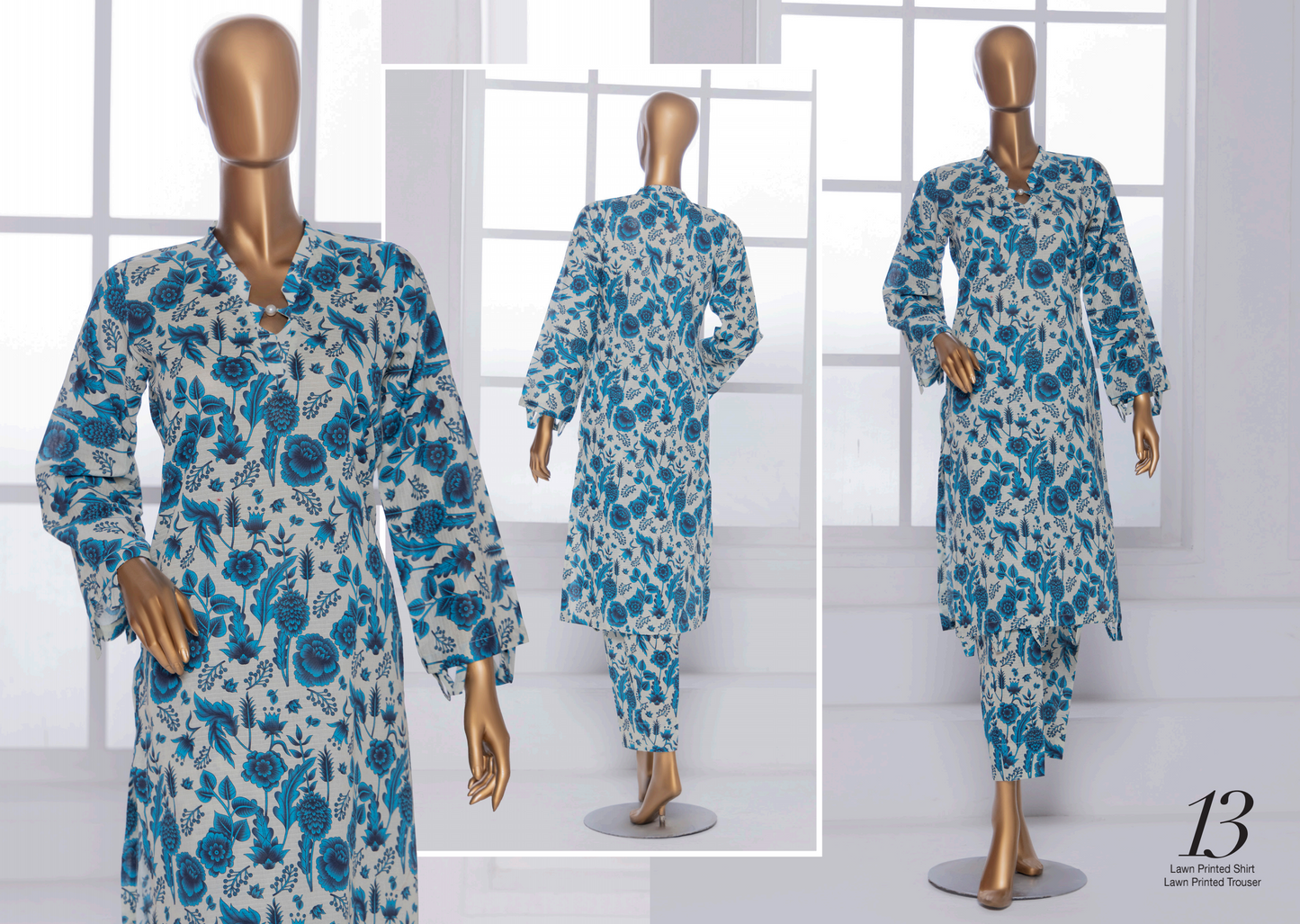 š SAWERA BANADORA 100% Original Lawn 2 PC Unstitched ā Series 2025 š