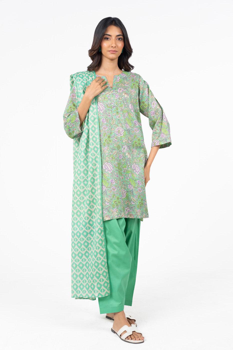 alkaram prints 100% Original Lawn Unstitched 3 Pieces ❤️