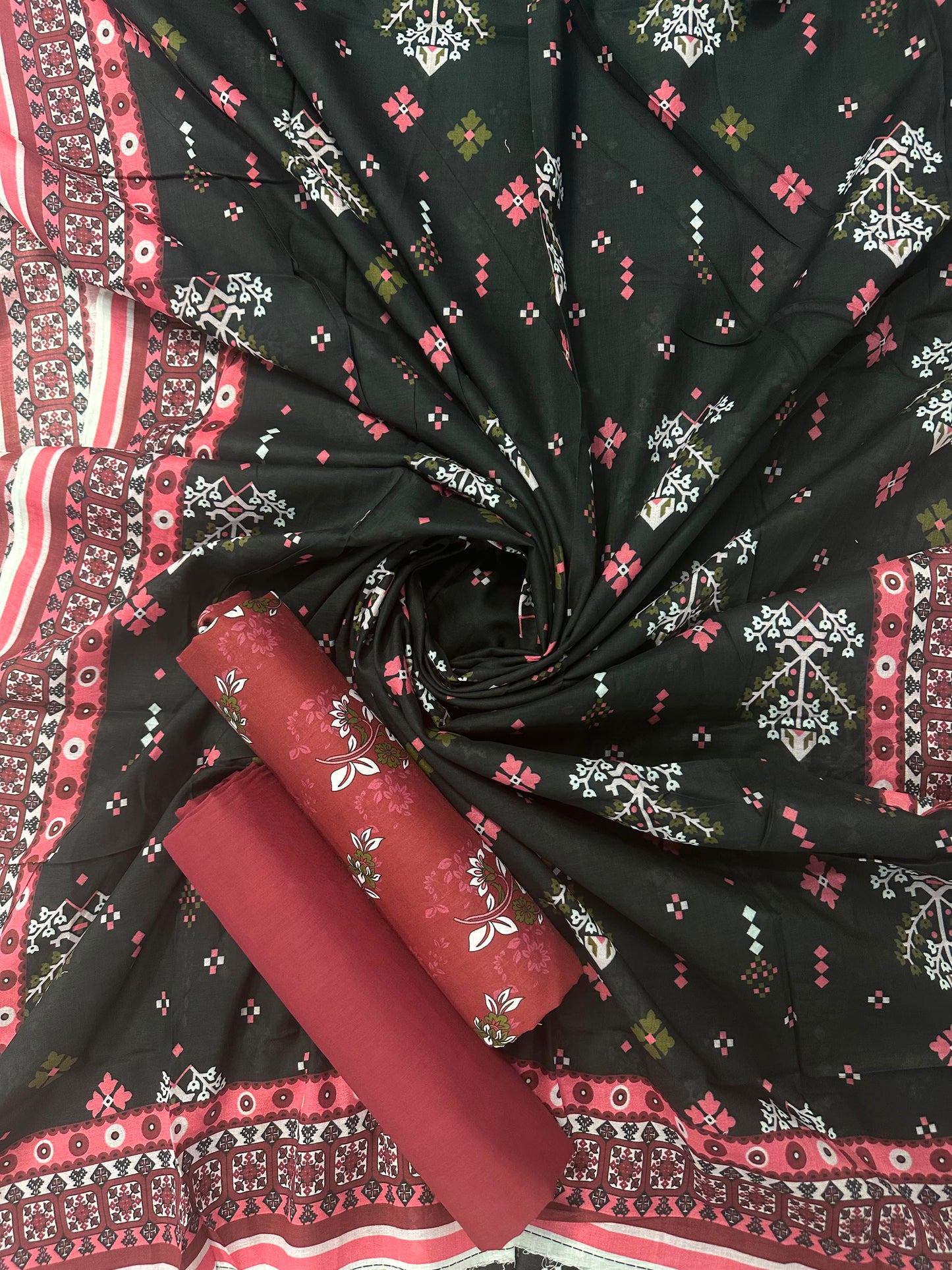 SAHARA RED PRINTED 3PCS