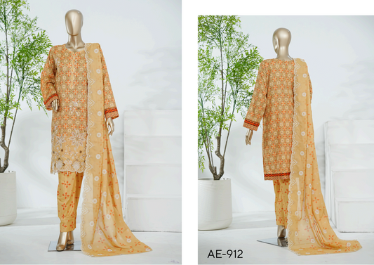 AIFA – ELANOR Collection ΑΕ-912 Embroidered 3 Piece Suit