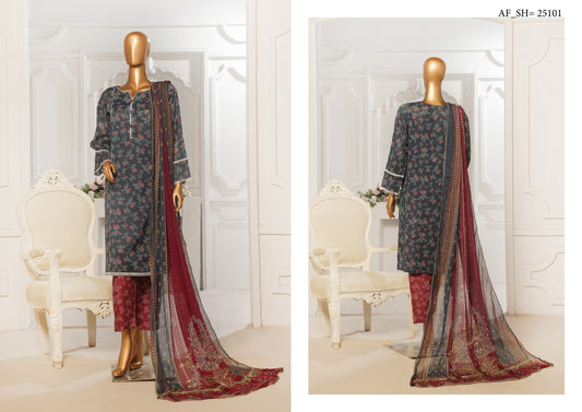 Sahil by AIFA Printed Lawn Un-Stitched 3P in wholesale Price