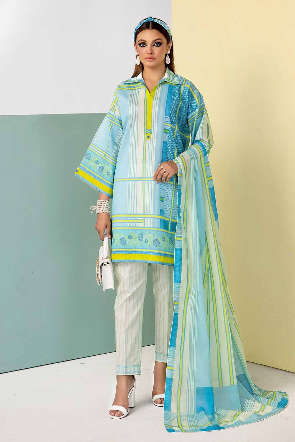 Gul Ahmed Printed Lawn Unstitched 3Pc Suit CL-42145 ππ₯β¨