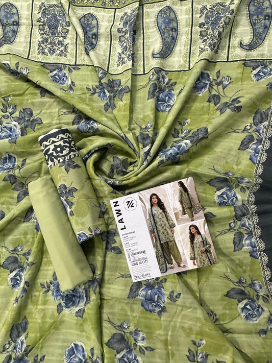 Zellbury (D.C:- WUS26X38050) Unstitched 3pcs Lawn Collection