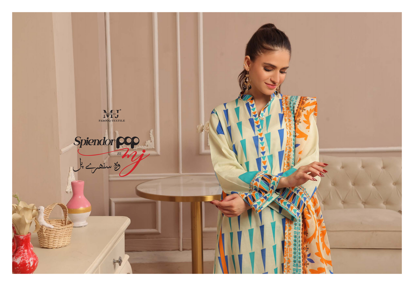 100% Original Spiendor Pop by MoosaJee Farooq Textile Lawn Unstitched 3 Pieces ❤️🔥