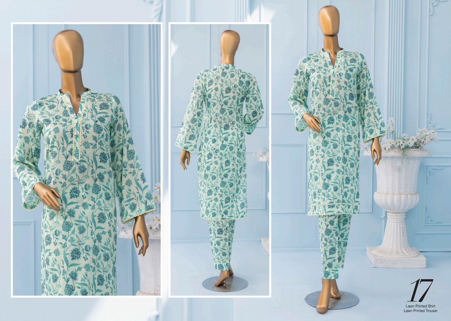 š SAWERA BANADORA 100% Original Lawn 2 PC Unstitched ā Series 2025 š