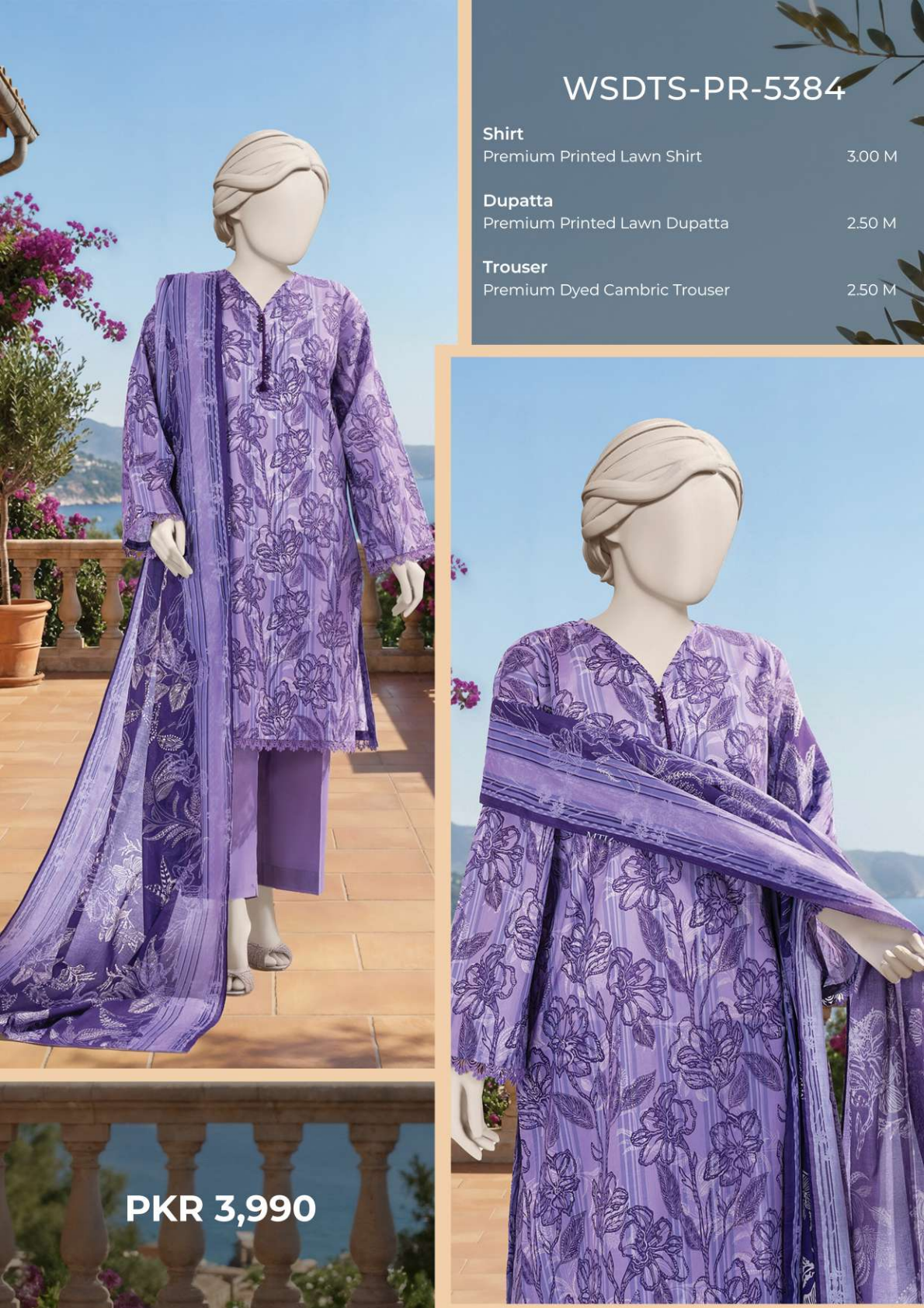 MTJ Original Printed Lawn β Summer 2026 Design# WSDTS-PR-5384