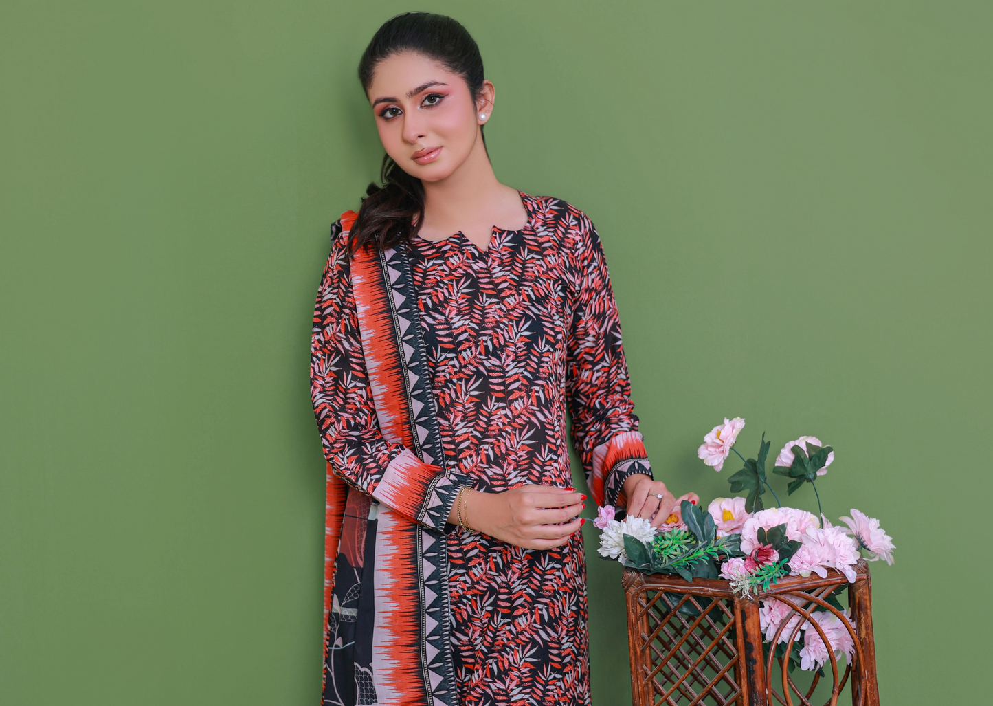 Leaves By Jawed Arts 100% Original Unstitched Lawn 3 Piece in Wholesale 🔥❤️