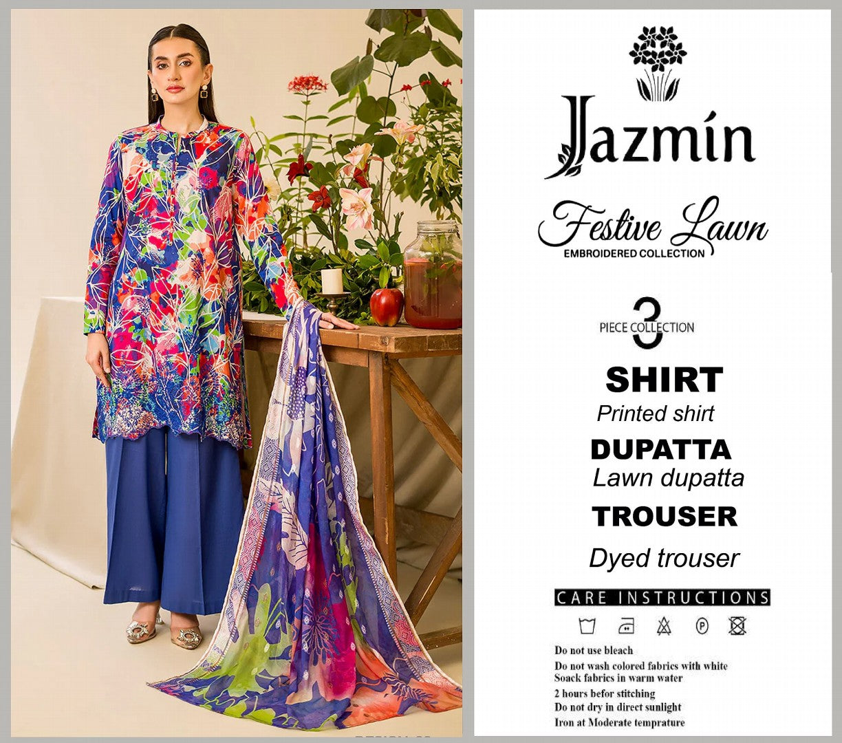 Jazmine Lawn Unstitched 3 Pieces ❤️🔥 Volume 2