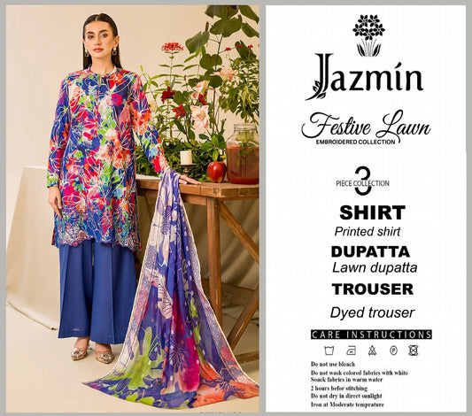Jazmine Lawn Unstitched 3 Pieces β€οΈπ₯ Volume 2