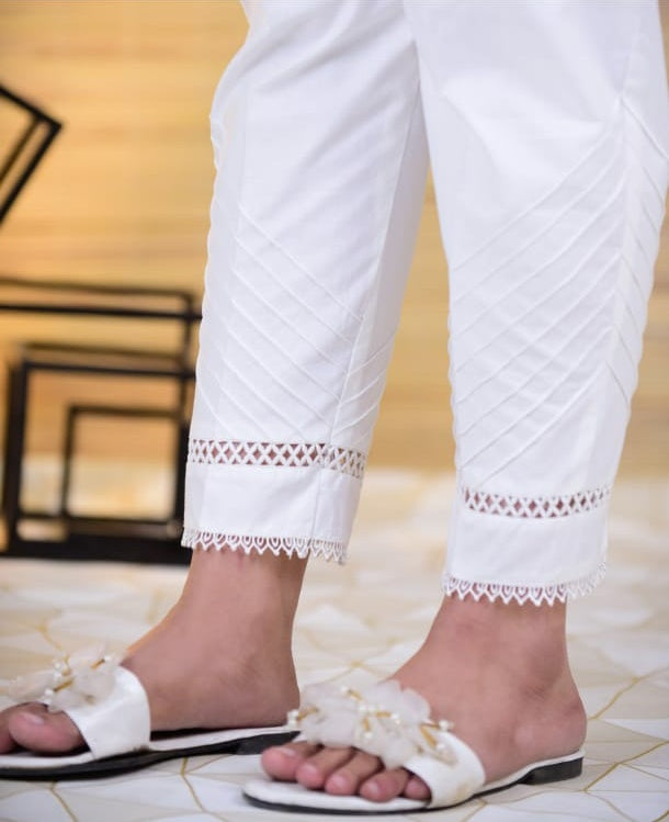 Cotton Stitched Dyed Designing Trouser ✨❤️